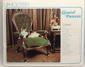 Creative Patterns 1976 Upholstery Idea and Instruction Book