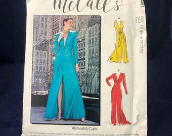 McCall's R10451 Sewing Pattern to Make Misses' Special Occasion Dress, Size 14, 16,18,20,22, Uncut, FF