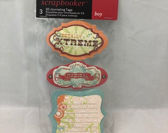 Minute Scrapbooker Journaling Tags for Papercrafts, Greeting Cards, etc.