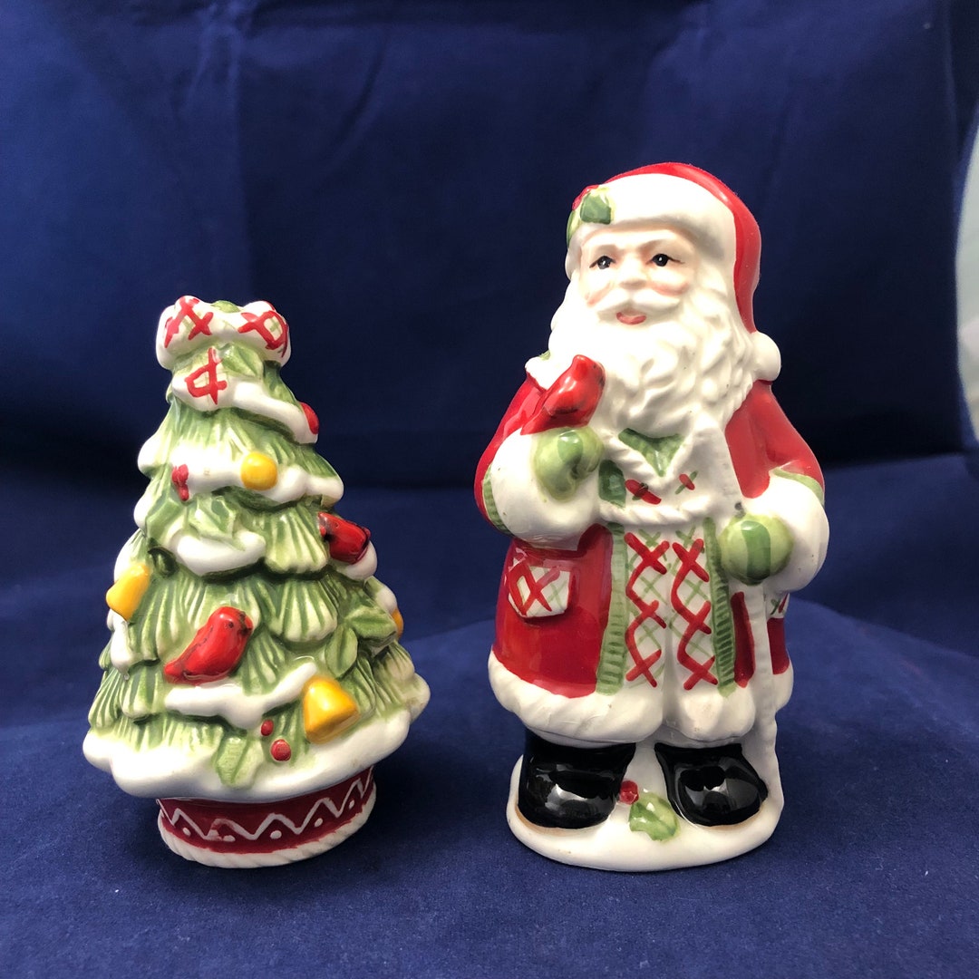 Fitz And Floyd Christmas Salt And Pepper Shakers