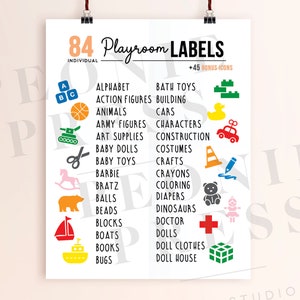 Playroom Labels SVG Kids Storage SVG Labels SVG Kids Toys Organization Toy Box Organization Digital Bundle image 3