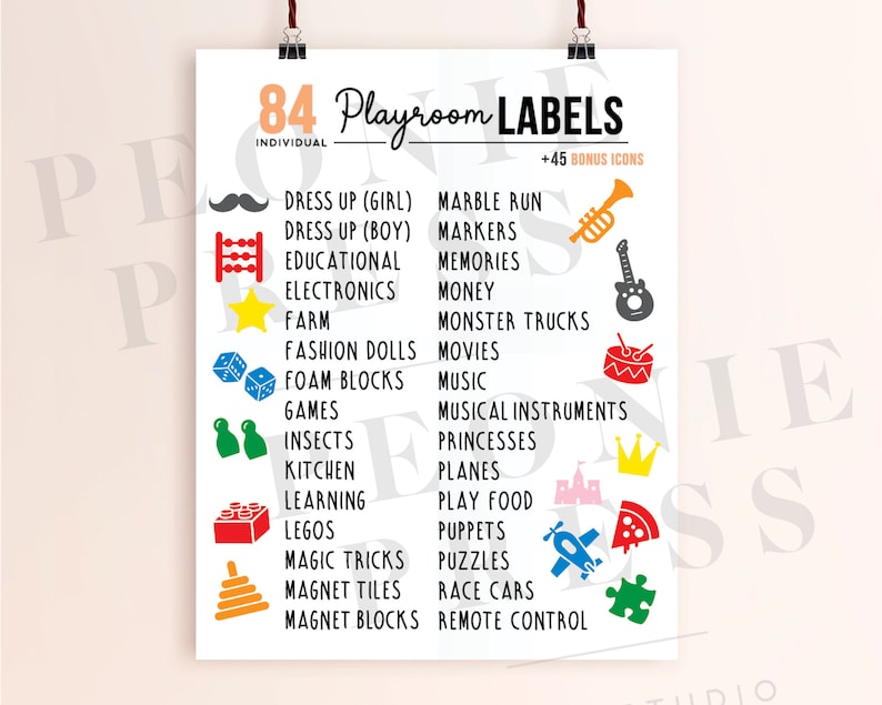 Playroom Labels SVG Kids Storage SVG Labels SVG Kids Toys Organization Toy Box Organization Digital Bundle image 4