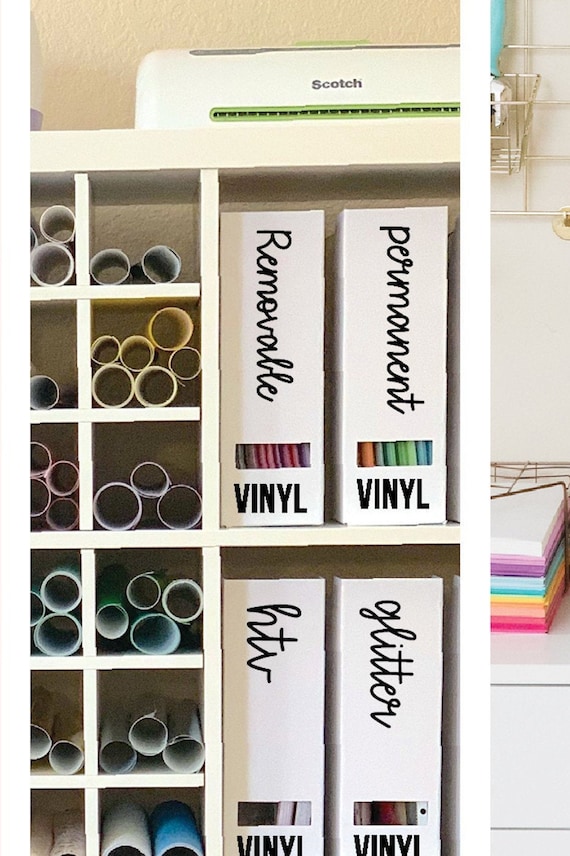 How to make vinyl labels with Cricut to organize your home - Learn