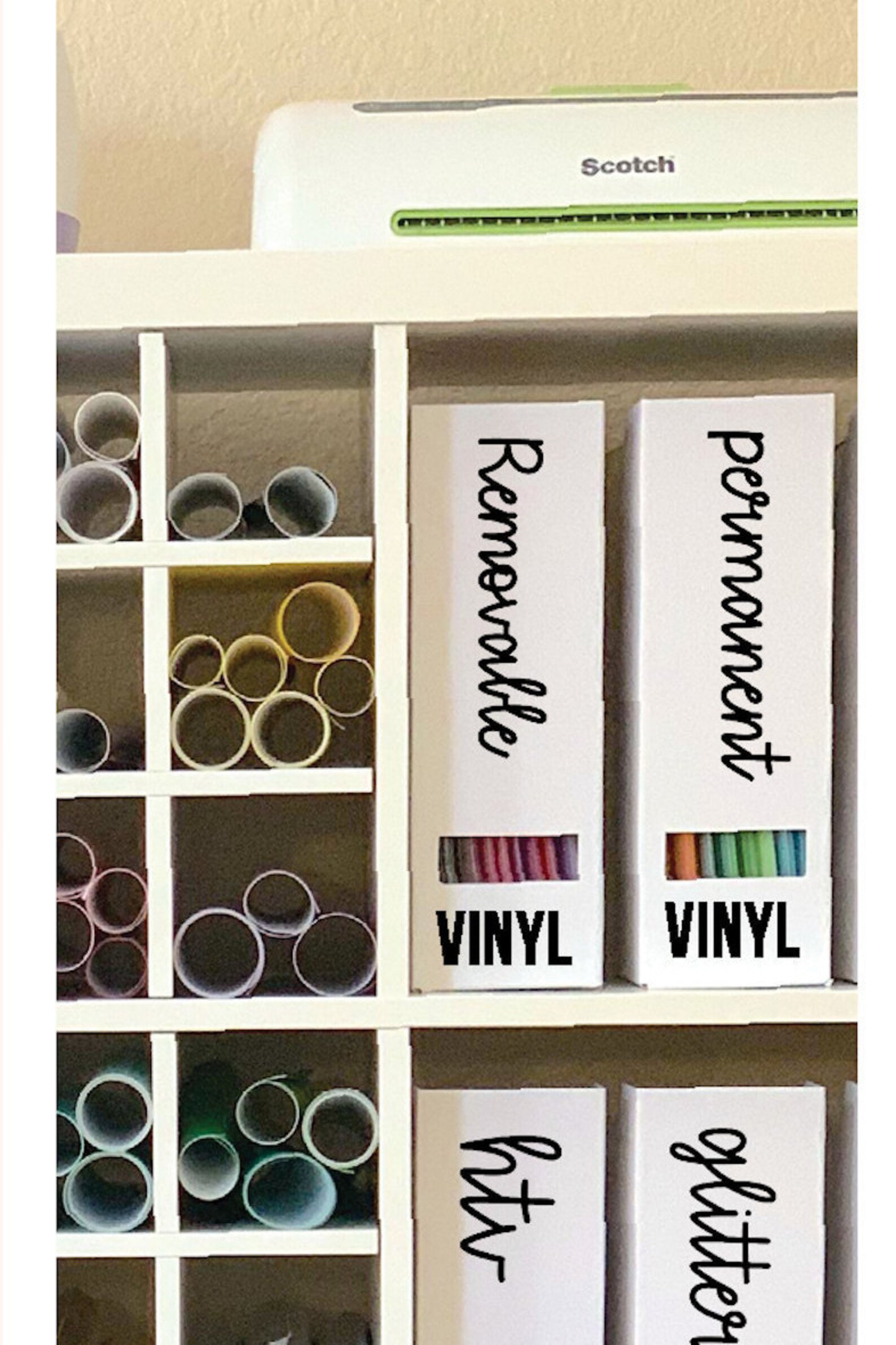 Craft Room Labels Custom Vinyl Decals Craft Room Etsy