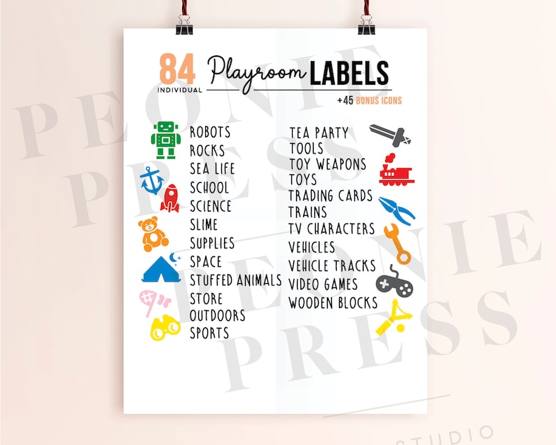 Playroom Labels SVG Kids Storage SVG Labels SVG Kids Toys Organization Toy Box Organization Digital Bundle image 5