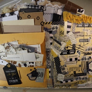 Junk Journal Kit, Extra Large Vintage kit, Mixed Media Kit, Collage, bullet journal kit, vintage journal kit, vintage paper, collage fodder