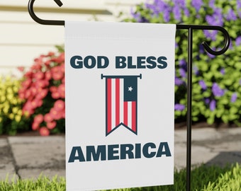 God Bless America Garden and Yard Flag double sided