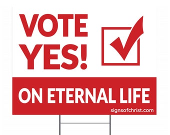 Vote YES yard sign
