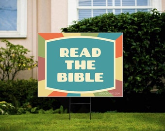 Read the Bible Yard Sign