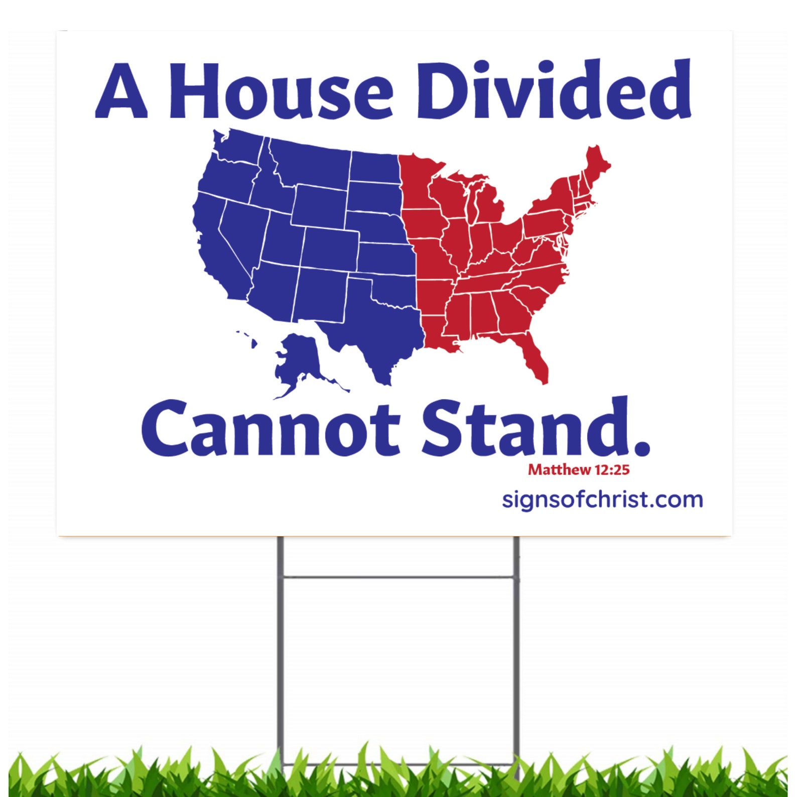 Divided America Yard Sign by Etsy