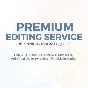 Édition de modèle Premium Canvas | Service prioritaire, option bilingue
