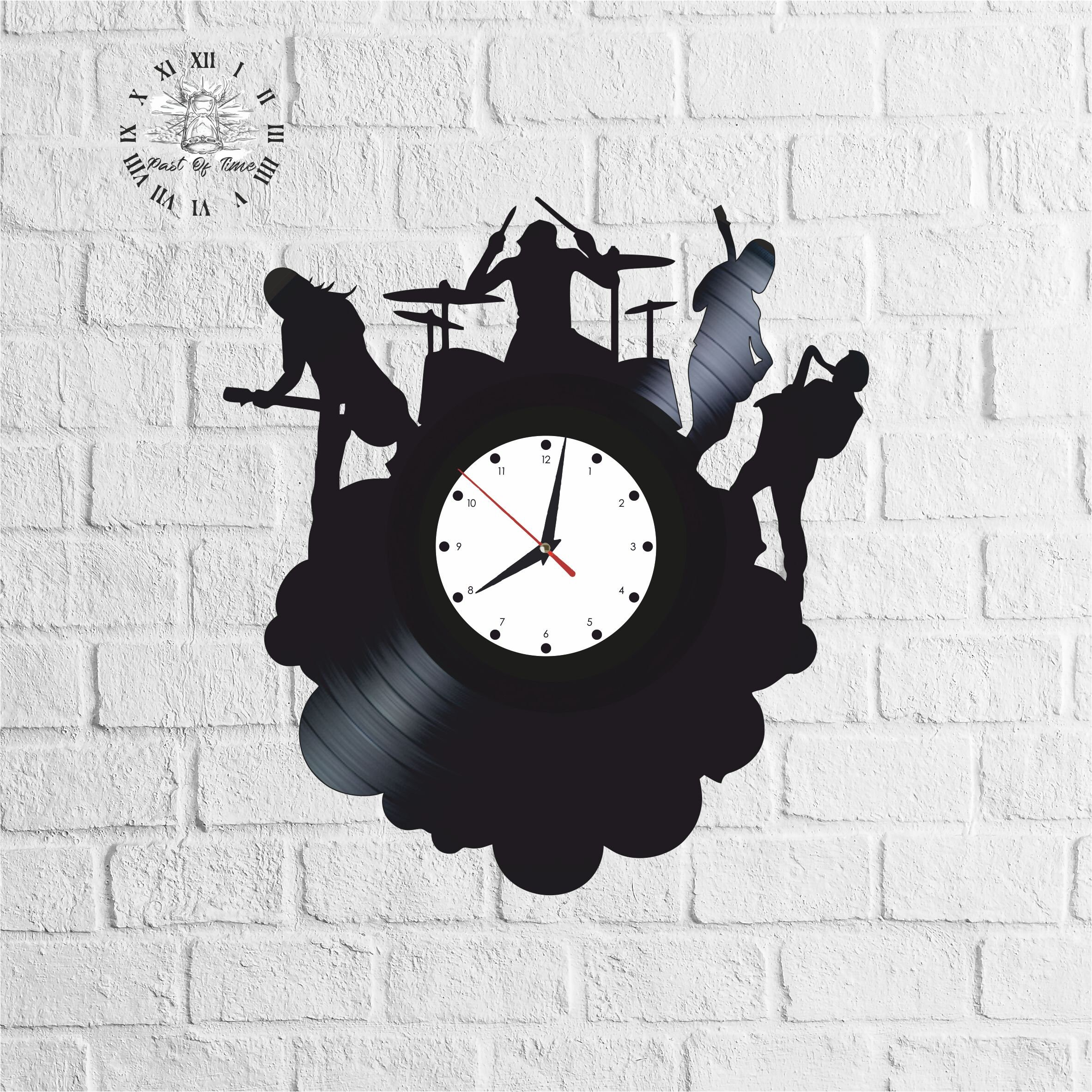 Band Vinyl Clock Wall Clock Home Decoration Music Gift Etsy
