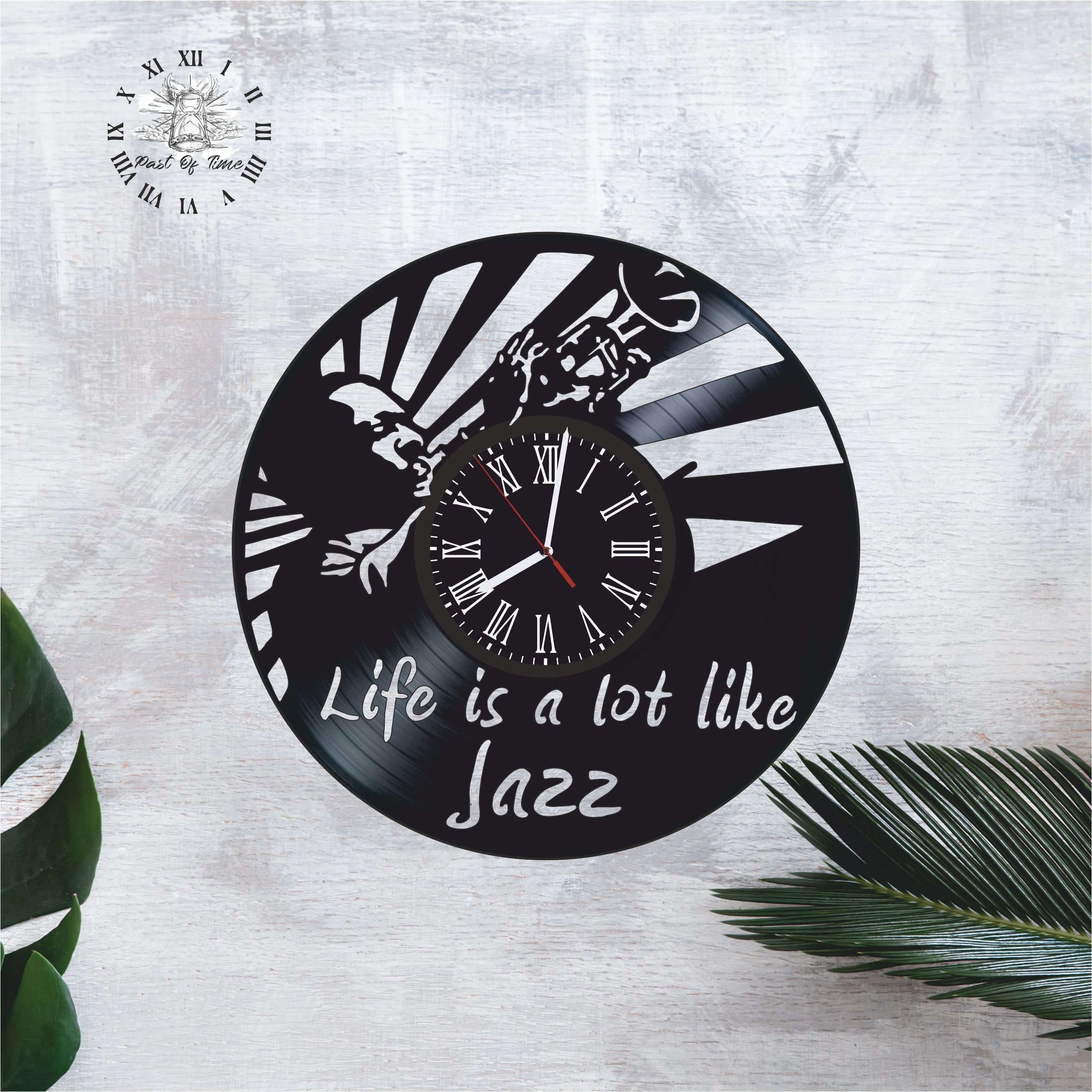 Jazz 2 Vinyl Clock Wall Clock Home Decoration Music Gift Etsy
