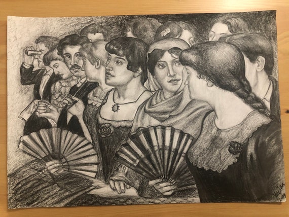 Naakt tekening naakt inkt schets naakt kunst mannelijk | Etsy