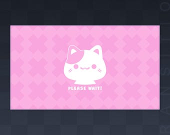 Cute Cat Animated Transition | Stream Stinger | Stream Transition | VTuber Scene | Youtube | Twitch | Pink