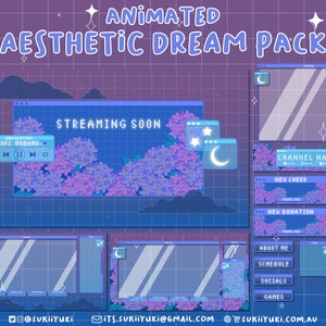 Animated Aesthetic Dream Stream Package Customizable | Etsy