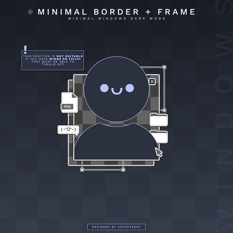 Static Border Overlay + Webcam Frame | Cute Windows Theme | Gaming ...