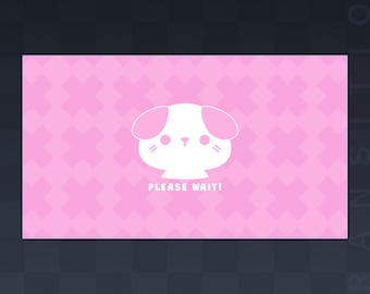 Cute Dog Animated Transition | Stream Stinger | Stream Transition | VTuber Scene | Youtube | Twitch | Pink