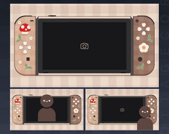 Marcos animados de cámara web y superposiciones / Consola de juegos / Superposiciones de chat para juegos / Superposiciones Cottagecore / Superposiciones mínimas / Activos de Vtuber