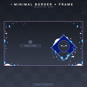 Può includere: Una sovrapposizione digitale blu e rosa su uno sfondo blu scuro. La sovrapposizione presenta un'icona di un viso sorridente in una forma di diamante con uno sfondo di cielo stellato. Il testo "GAMEPLAY SCREEN" è in una casella bianca nella parte inferiore della sovrapposizione. Il testo "DESIGNED BY SPOOKYSONY" è nella parte inferiore dell'immagine.