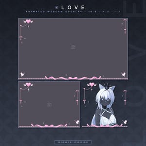Animerade webbkameraramar | Kärlekshjärtan | Gamingchattöverlägg | Alla hjärtans dag-överlägg | Minimalistiska överlägg | Vtuber-resurser
