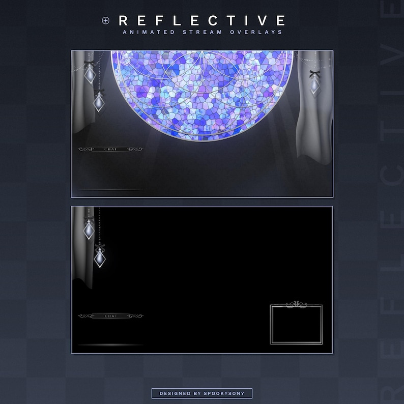 Reflective Animated Stream Package | Gaming Chatting Overlays | Twitch ...