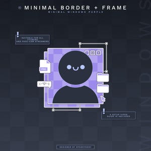 Static Border Overlay + Webcam Frame | Cute Windows Theme | Gaming ...
