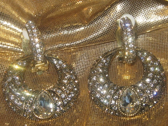 Heidi Daus Signed Interchangeable Clip On Rhinesto