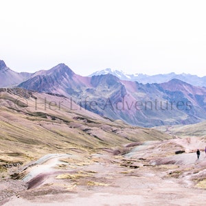 Regenbogen Bergwanderung in Peru | Wanderer | Wandern Digital Download