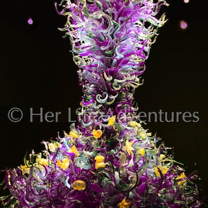 Purple Glass Sculpture