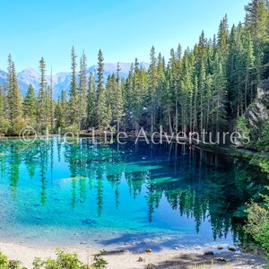 Grassi Lakes in Alberta Canada | Mountain Glacier Lake | Digital Download