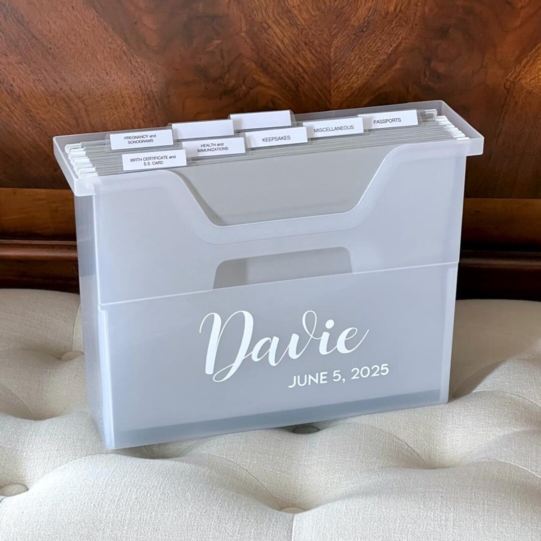 Newborn File Box - Etsy