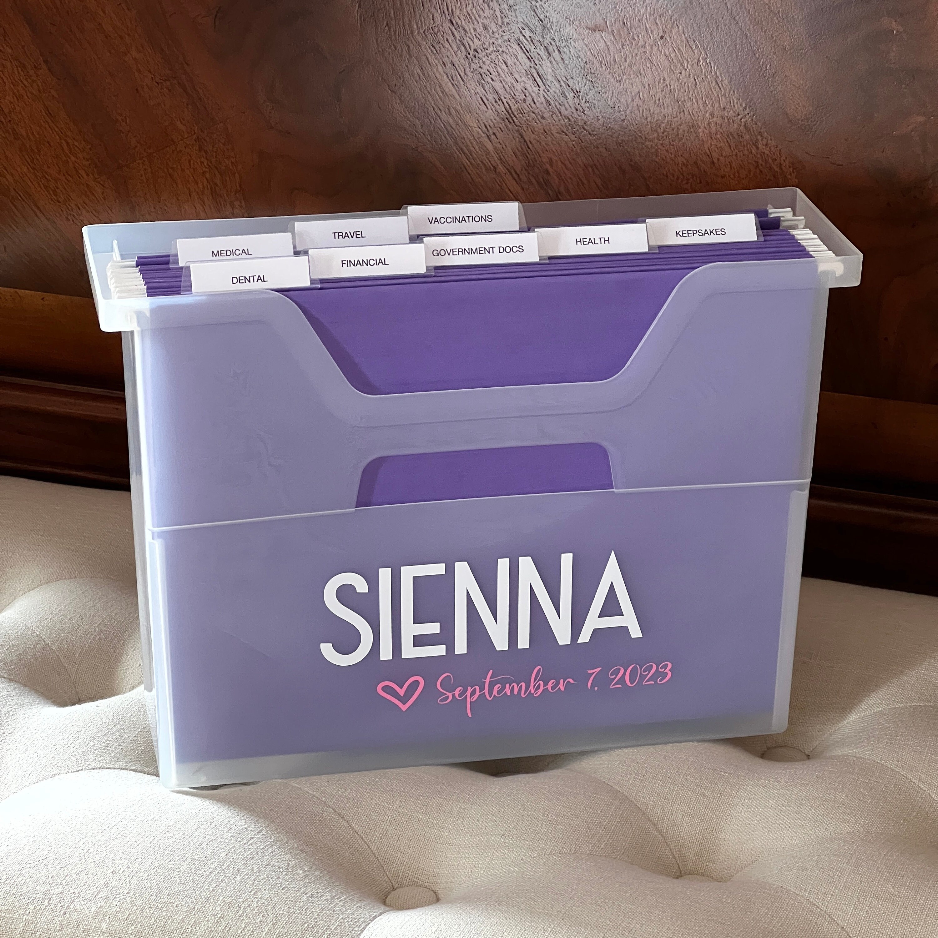 Newborn File Box - Etsy