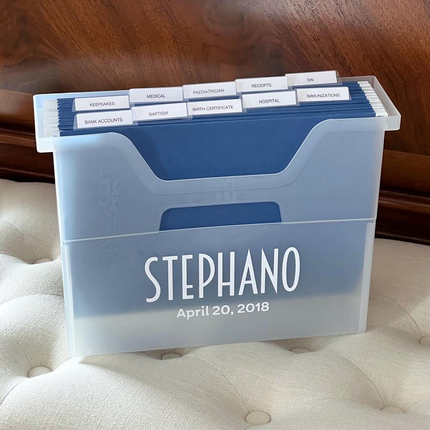 Newborn File Box - Etsy