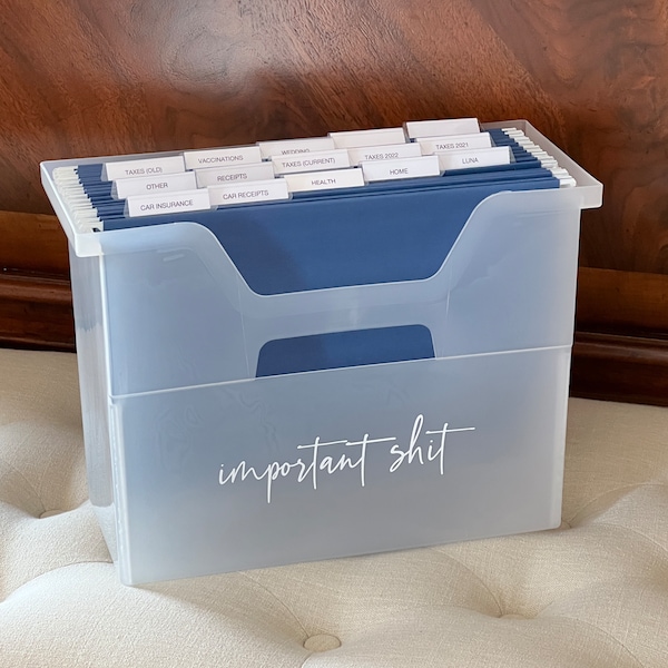 Home/Finance Documents File Box