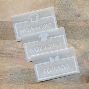 Vinyl Labels - Laundry