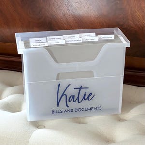 Accueil/Boîte de classement pour documents financiers