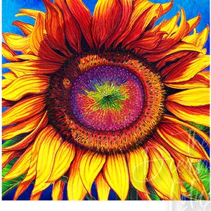 Sunflower Watercolor Print: Vibrant Summer Kitchen Art