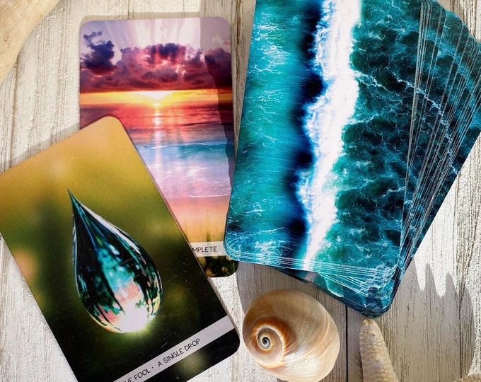 Water-themed tarot card illustrating emotional depth