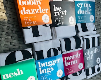 Yorkshire Sayings Tea Towel: Funny Dictionary Definitions
