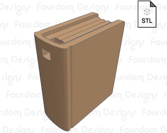 Book Keychain STL File for 3D Printing - Digital Download