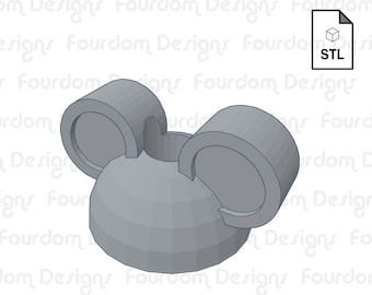 Arquivo STL para impressão 3D de enfeite de canudo em formato de rato - Download digital