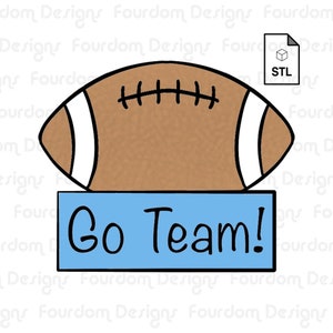 Football Cookie Cutter Digital Download STL File for Cookie Cutter Fondant Cutter Clay Cutter 3D Model for 3D Printing