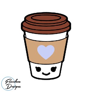 Coffee Cup Cookie Cutter and Fondant Cutter - STL Digital Download