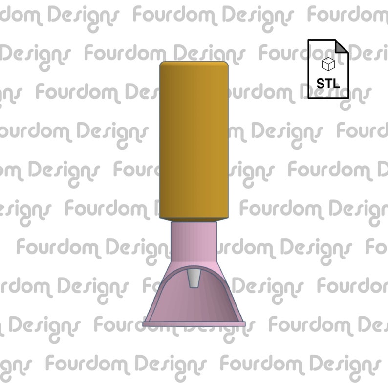 Pu&ograve; includere: Un modello stampato in 3D di un tappo per bottiglia con una parte superiore dorata e una base rosa. Il modello &egrave; progettato per adattarsi alle bottiglie di vino standard. File STL incluso.