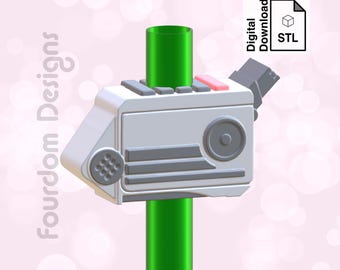 Recorder Straw Topper STL File for 3D Printing 3MF File - Digital Download