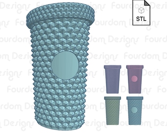 Nieten Tumbler Stroh Topper Straw Buddy STL-Datei für 3D Druck - Digital Download