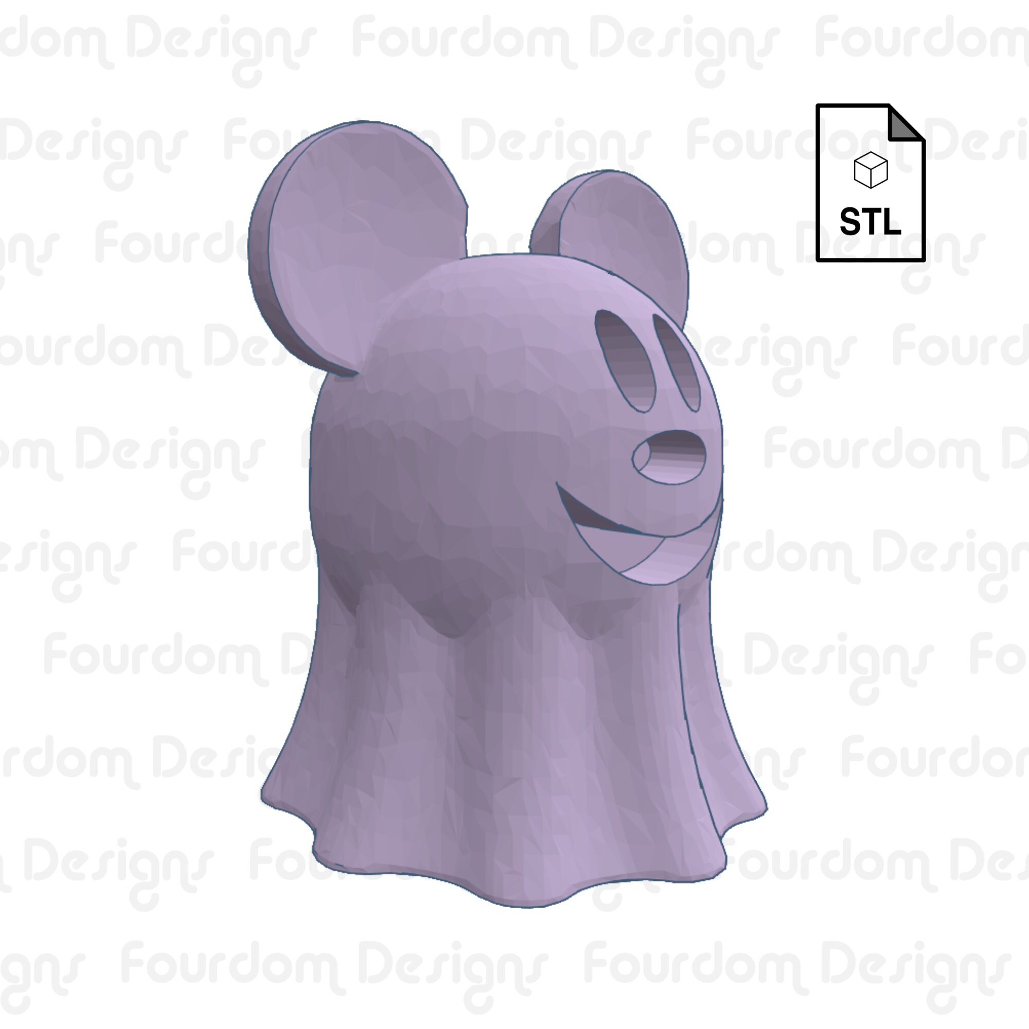 Happy Haunt Ghost Straw Topper Straw Buddy STL File for 3D Etsy