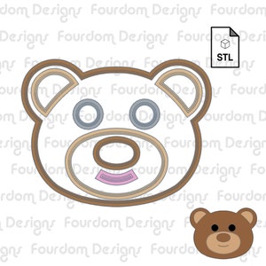 Teddy Bear Cookie Cutter STL File: 3D Model (Digital Download)