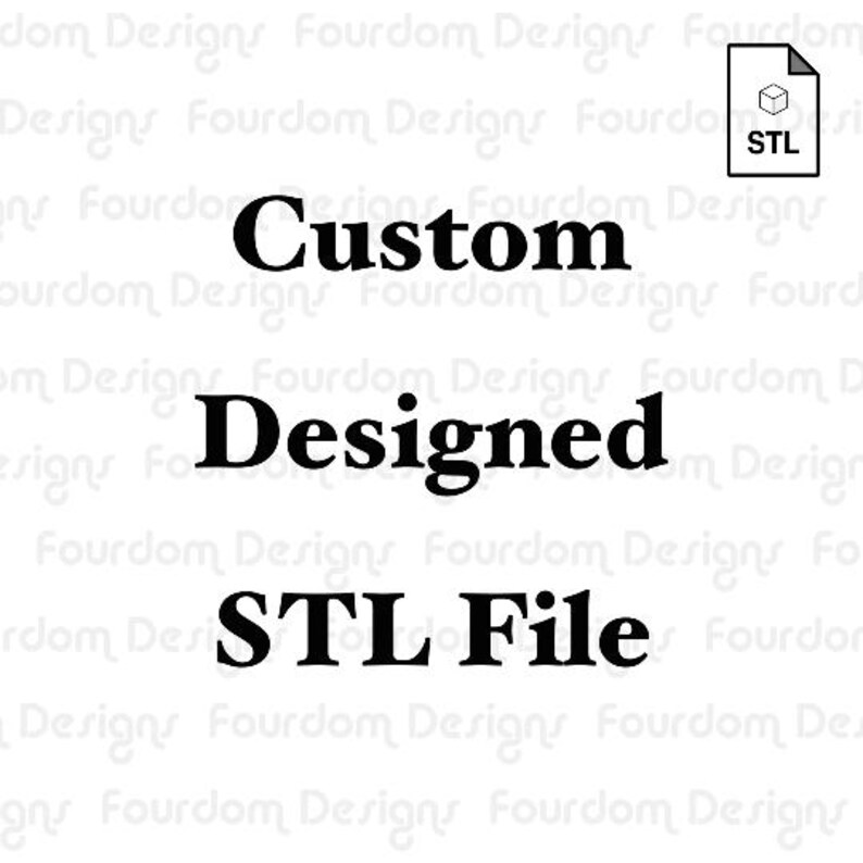 Stl Text File Examples Custom Designed STL File for 3D Printing (digital Download) - Etsy